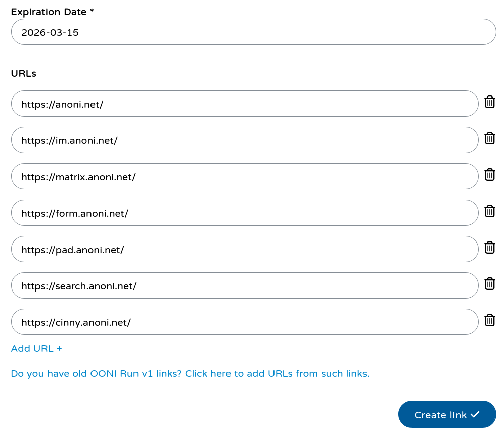 新增到期日期、檢測網址